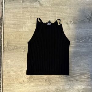 H&M Black Ribbed Tank Top